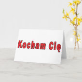 Kocham Cie - Ik hou van je Kaart (Gele Bloem)