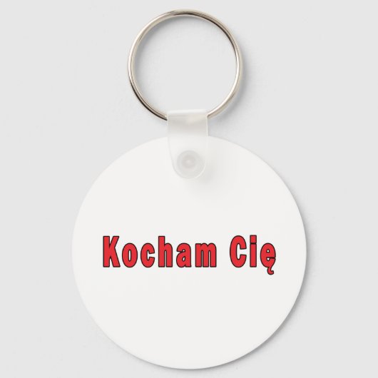 Kocham Cie - Ik hou van je Sleutelhanger (Voorkant)