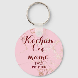 Kocham Cię mamo Ik hou van je moeder in Polen Sleutelhanger