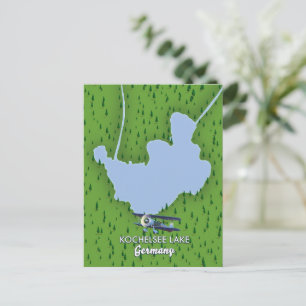 Kochelsee-meer, kaart van Duitsland