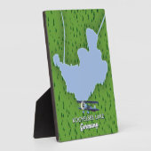 Kochelsee-meer, kaart van Duitsland Fotoplaat (Zijkant)