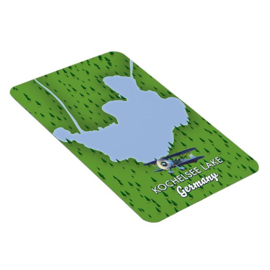 Kochelsee-meer, kaart van Duitsland Magneet (Rechterzijde)