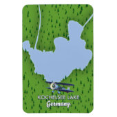 Kochelsee-meer, kaart van Duitsland Magneet (Verticaal)