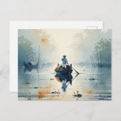 Kochi Kerala India Misty Morning Briefkaart (Voorkant / Achterkant)