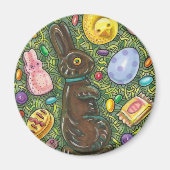 KOCOLAAT EENVOUDIGERE BUNNY, CHICK, EIEREN, JELLY MAGNEET (Voorkant)