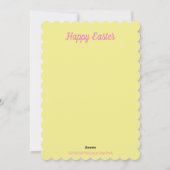 KOCOLAAT EENVOUDIGERE BUNNY, CHICK, JELLY BEANS Fl Feestdagenkaart (Achterkant)