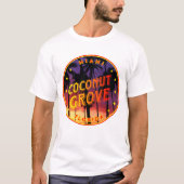 Koconut Grove Miami Sunset T-shirt (Voorkant)