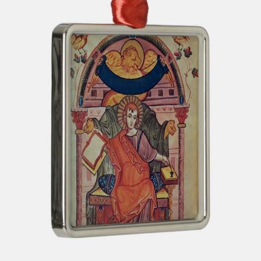 Kod.22 St. Mark, uit het Ada-manuscript Metalen Ornament (Rechts)