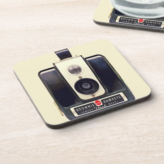 Kodak brownie-camera drankjes onderzetter (Linkerzijde)