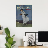 Kodak Girl  Engels Adverteren Poster (Thuiskantoor)