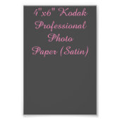 Kodak Professional-fotopapier van 4 x 6 inch (Sati Foto Afdruk (Voorkant)