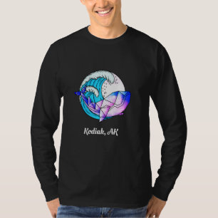 Kodiak Ak Japanse schilder Geometric Orca Killer W T-shirt