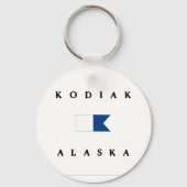 Kodiak Alaska Alpha Dive Flag Sleutelhanger (Voorkant)