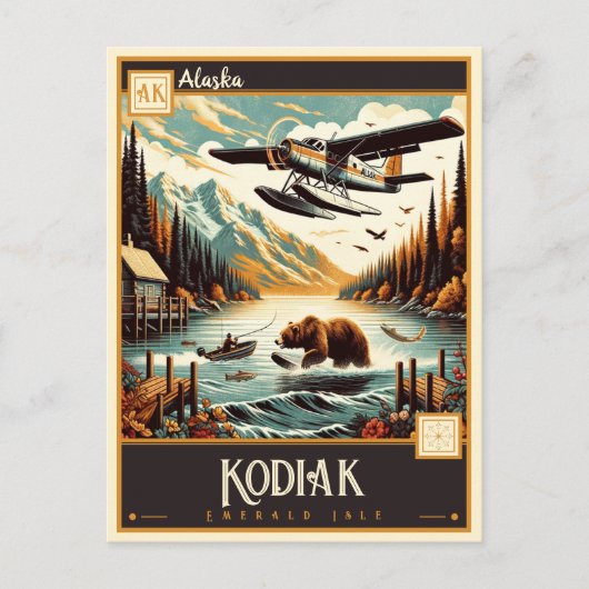 Kodiak, Alaska |  Briefkaart (Voorkant)