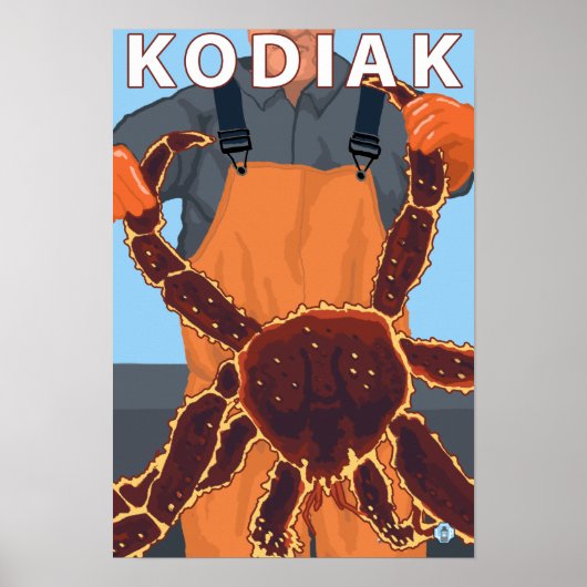 Kodiak, AlaskaAlaskan King Crab Poster (Voorkant)