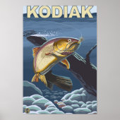 Kodiak, AlaskaCutkeeldoorsnede Poster (Voorkant)