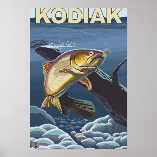 Kodiak, AlaskaCutkeeldoorsnede Poster (Voorkant)