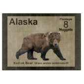 Kodiak Beer - Alaska Postage Snijplank (Voorkant)