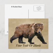 Kodiak-Beer Briefkaart (Voorkant / Achterkant)