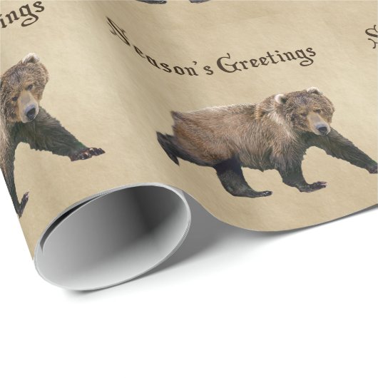 Kodiak-Beer Cadeaupapier (Rol Hoek)