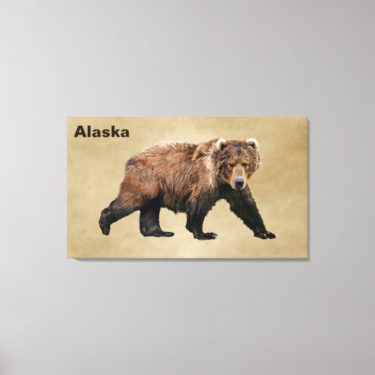 Kodiak-Beer Canvas Afdruk (Voorkant)