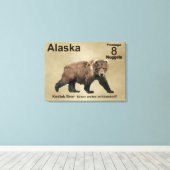 Kodiak-Beer Canvas Afdruk (Insitu (Houten vloer))