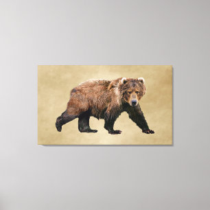 Kodiak-Beer Canvas Afdruk