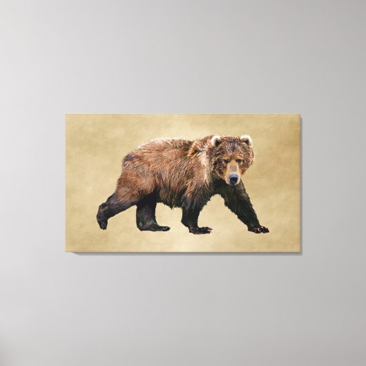Kodiak-Beer Canvas Afdruk (Voorkant)