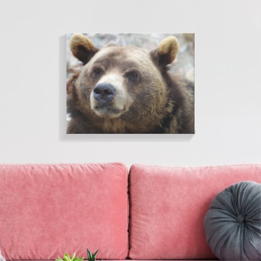 Kodiak Beer Closeup Canvas Afdruk (Insitu (Woonkamer))