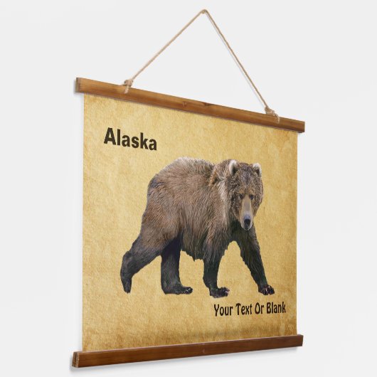 Kodiak-Beer Hangend Wandkleed (Gebogen)