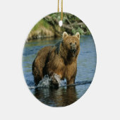 Kodiak-Beer Keramisch Ornament (Rechts)