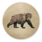 Kodiak-Beer Keramische Knop (Voorkant)