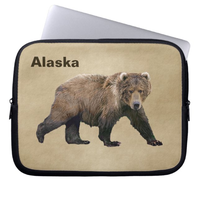 Kodiak-Beer Laptop Sleeve (Voorkant)