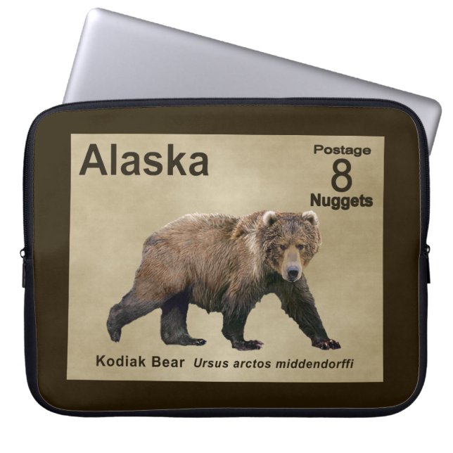Kodiak-Beer Laptop Sleeve (Voorkant)