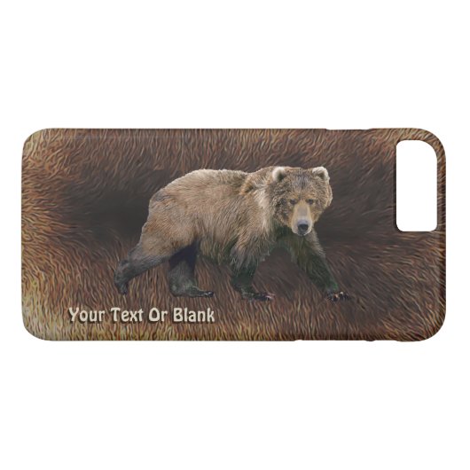Kodiak Beer on Cariou Fur Case-Mate iPhone Case (Achterkant (Horizontaal))
