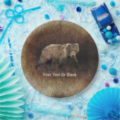 Kodiak Beer on Cariou Fur Papieren Bordje (Feest)