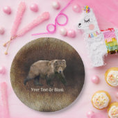 Kodiak Beer on Cariou Fur Papieren Bordje (Feest)