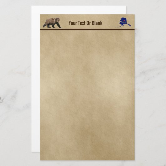 Kodiak - Beer op oud papier (Voorkant / Achterkant)