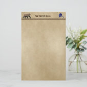 Kodiak - Beer op oud papier (Staand voorkant)