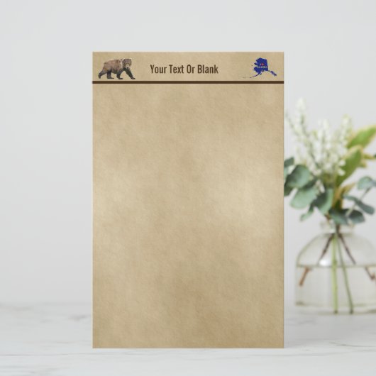 Kodiak - Beer op oud papier (Staand voorkant)