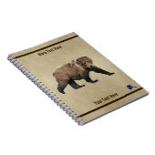 Kodiak - Beer op oud papier Notitieboek (Rechterzijde)