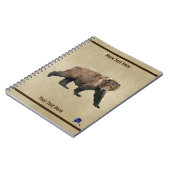 Kodiak - Beer op oud papier Notitieboek (Linkerzijde)
