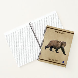 Kodiak - Beer op oud papier Notitieboek