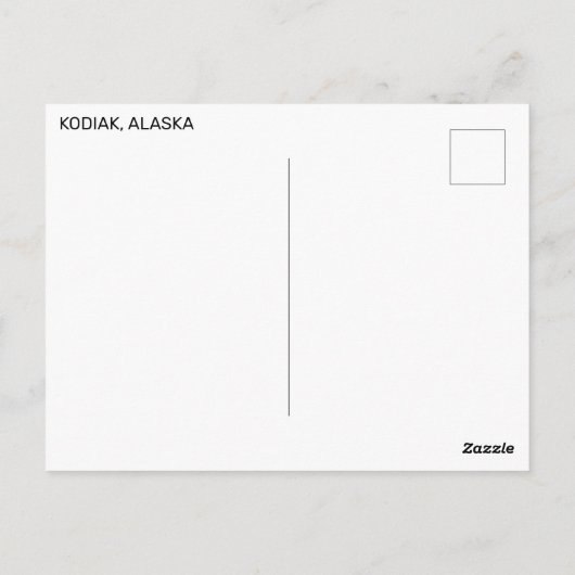 Kodiak Beer overtreedt de regels Briefkaart (Achterkant)