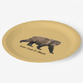 Kodiak-Beer Papieren Bordje (Gekanteld)