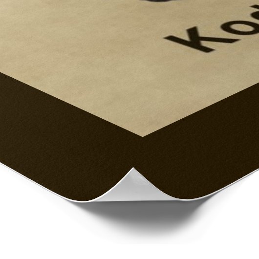 Kodiak-Beer Poster (Hoek)