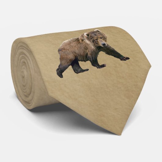 Kodiak-Beer Stropdas (Opgerold)