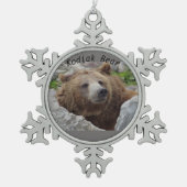 Kodiak-Beer Tin Sneeuwvlok Ornament (Voorkant)