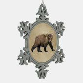 Kodiak-Beer Tin Sneeuwvlok Ornament (Links)