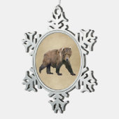 Kodiak-Beer Tin Sneeuwvlok Ornament (Rechts)
